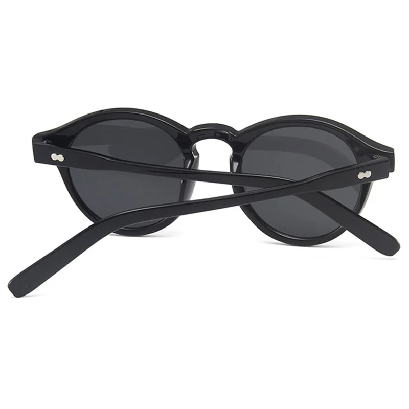 Vintage Round White Acetate Sunglasses